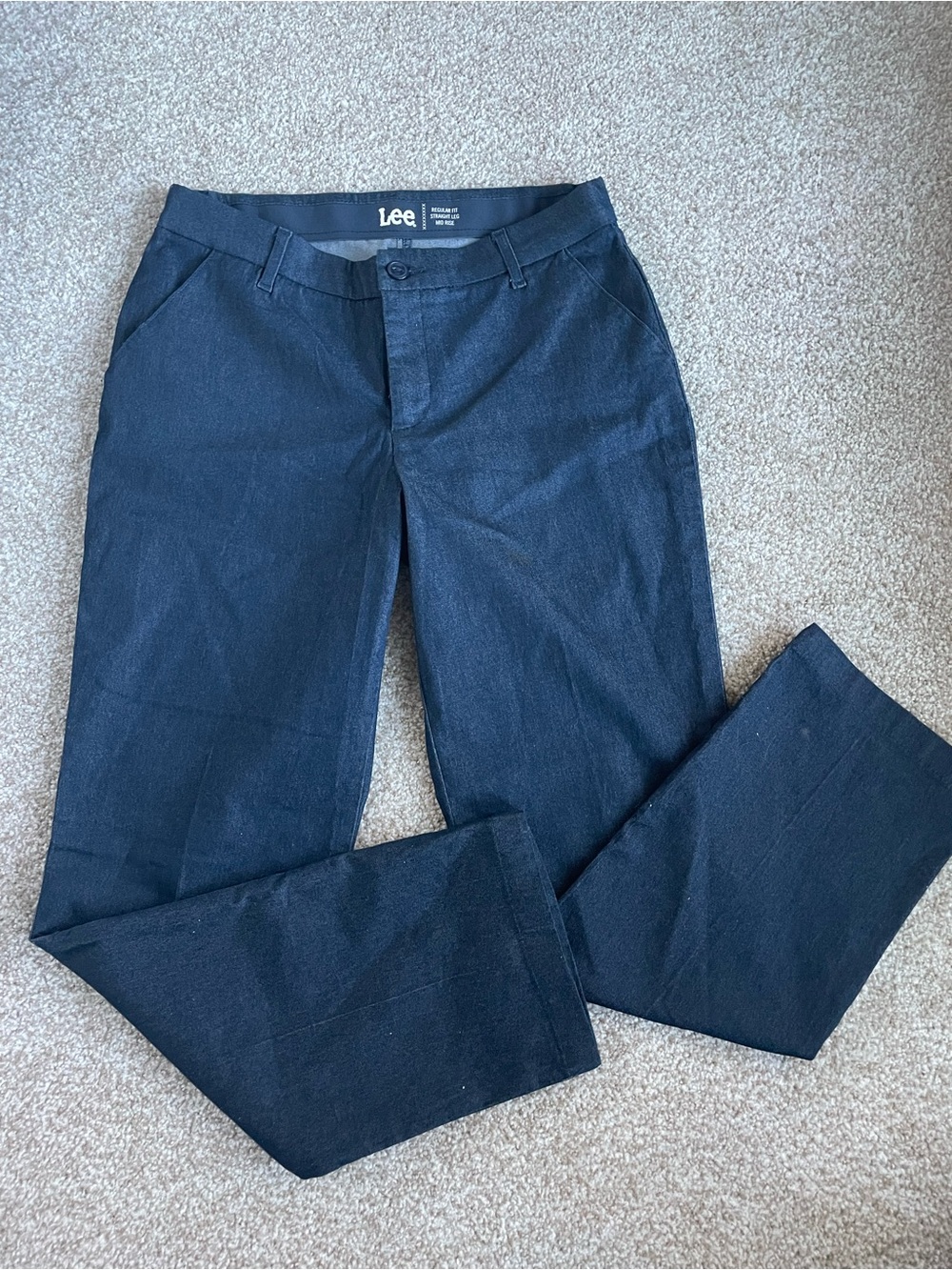 Lee Women’s Navy Straight-Leg Jeans